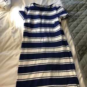 Old navy blue striped dress